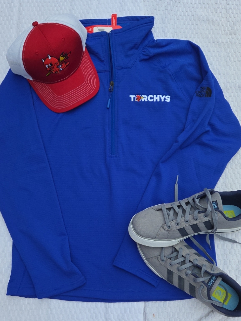 The North Face Mountain Peaks 1/4-Zip Fleece Pullover NF0A47FB TNF Blue Medium
